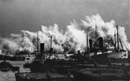 Tempête du 12 décembre 1931 sur la jetée du port d'ALGER