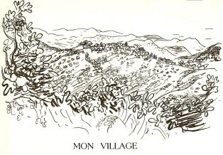 Quelques dessins de Charles BROUTY Mon Village Kabyle