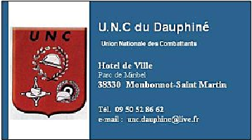  Blog de l'Union Nationale des
                      Combattants du Dauphiné 